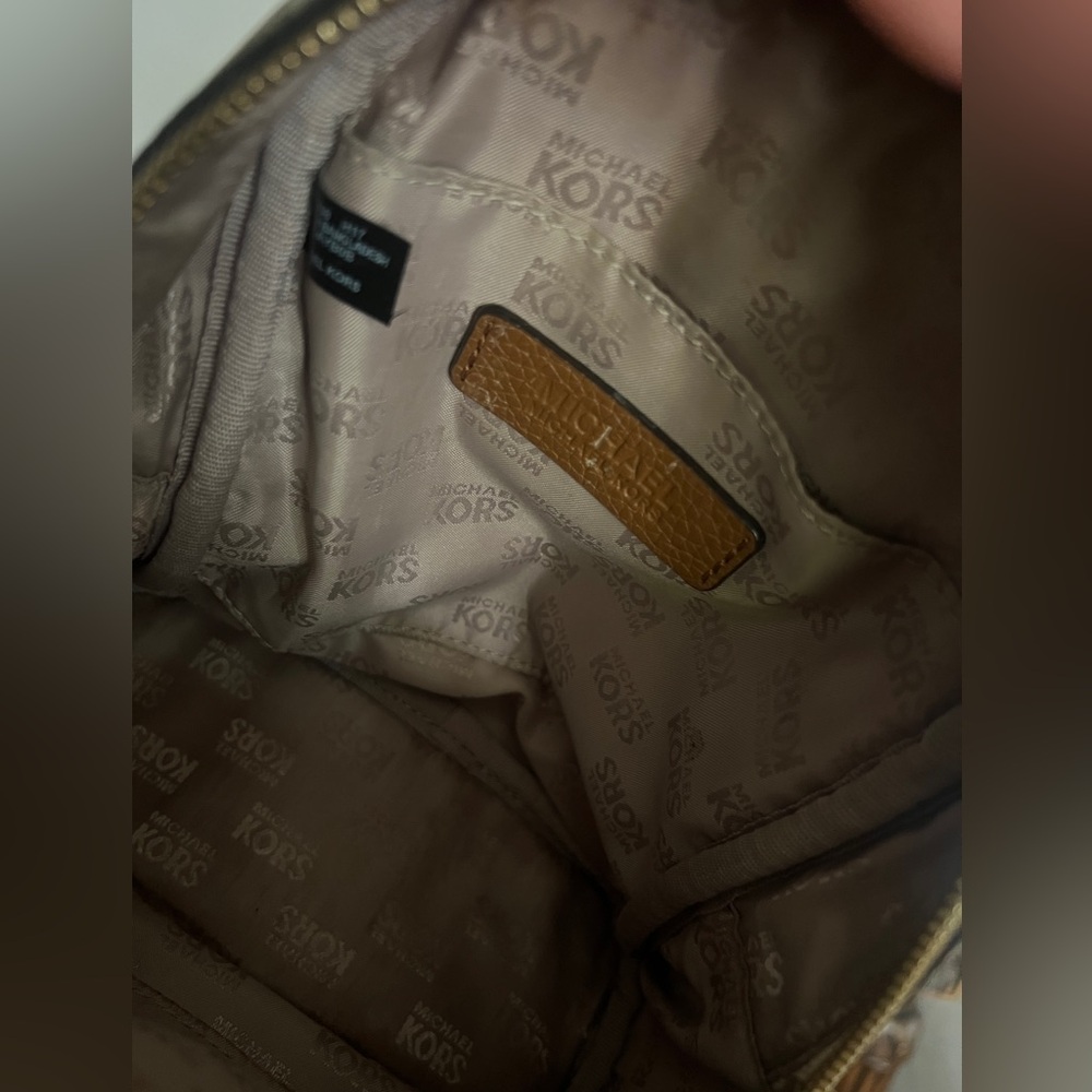 Michael Kors Beige and Brown Mini Backpack - Picture 12 of 14
